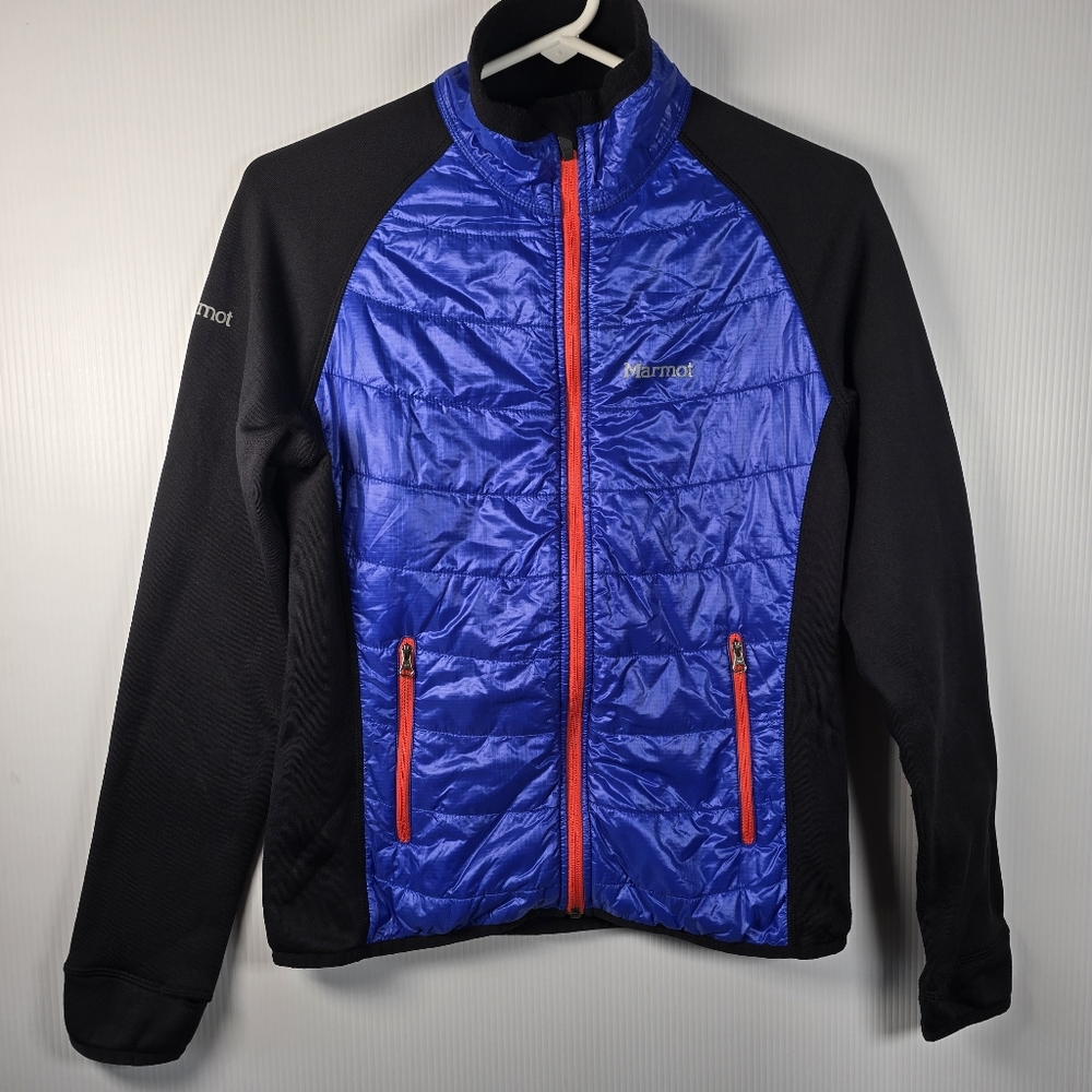 Marmot Women's Variant Blue & Black Insulated Hybrid Full Zip Jacket Size Small